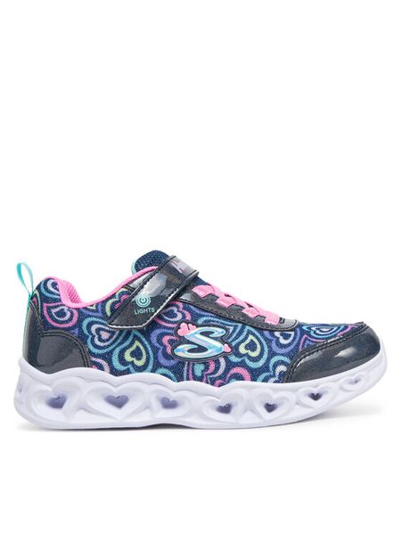 Skechers Sneakersy Heart Lights-Boogie Love 303257L/NVMT Granatowy. Niebieskie buty sportowe dziewczęce Skechers, bez wzorów, z materiału, bez zapięcia. Za 169.99 zł.