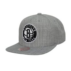 Czapka Brooklyn Nets Team Heather 2.0. Szare czapki męskie Mitchell & Ness, bez wzorów. Za 186.00 zł.