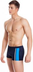 Bokserki pływackie męskie Aqua Speed Amos. Białe kąpielówki męskie Aqua-Speed, m, bez wzorów, z dzianiny, do pływania. Za 65.00 zł.