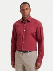BOSS Koszula 50473265 Czerwony Regular Fit. Czerwone koszule męskie Boss, m, bez wzorów, z bawełny, bez kołnierzyka, bez ramiączek. Za 399.99 zł.
