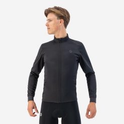 Kurtka sportowa męska Rogelli Pesaro 2.0, softshellowa. Czarne kurtki treningowe męskie Rogelli, l, bez wzorów, z dresówki, rowerowe. Za 305.00 zł.