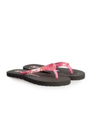 Champion Japonki "Shic" | S10248 | Flip Flop Shic | Kobieta | Czarny, Różowy. Czarne klapki damskie CHAMPION, bez wzorów, z materiału, bez obcasa. W wyprzedaży za 49.00 zł.