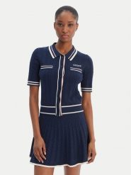 Guess Sweter V6RR02 Z4652 Granatowy Regular Fit. Niebieskie kardigany damskie Guess, l, z aplikacjami, z syntetyku. Za 429.99 zł.