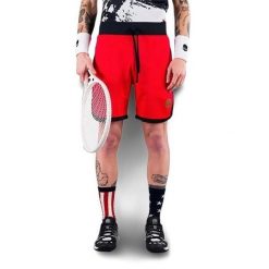 Spodenki tenisowe męskie Hydrogen Tech Shorts. Czerwone szorty męskie HYDROGEN, bez wzorów, sportowe. Za 320.00 zł.