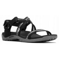 Sandały Turystyczne Lifestyle Damskie Merrell Terran 3 Cush Lattice. Czarne obuwie trekkingowe damskie MERRELL, bez wzorów, bez obcasa. Za 259.99 zł.