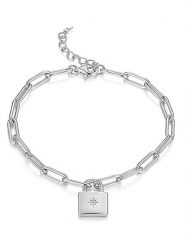 Eclat d'Argent Srebrna bransoletka z elementem ozdobnym rozmiar: onesize. Szare bransoletki damskie Eclat d'Argent, srebrne. Za 152.99 zł.