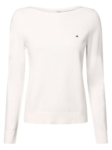 Tommy Hilfiger Sweter Kobiety biały, XL. Białe swetry klasyczne damskie Tommy Hilfiger, xl, z dzianiny, bez kołnierzyka. Za 489.95 zł.