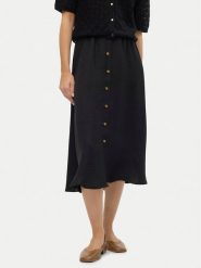 Vero Moda Spódnica midi Melaney 10304134 Czarny Regular Fit. Czarne spódniczki damskie Vero Moda, xs, bez wzorów, z syntetyku, midi. Za 89.99 zł.