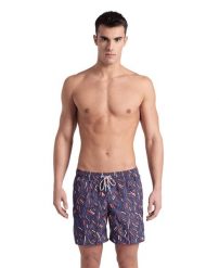 Spodenki plażowe Water Prints Beach Boxer Ao. Brązowe szorty męskie Arena, na lato, bez wzorów, z materiału. Za 146.99 zł.