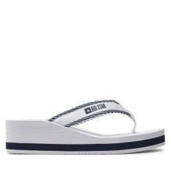 Japonki Big Star Shoes. Białe klapki damskie BIG STAR SHOES, bez wzorów, bez obcasa. Za 99.99 zł.