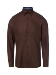 Finshley & Harding koszula biznesowa Mężczyźni Slim Fit Bawełna (100%) brązowy, 38. Brązowe koszule męskie Finshley & Harding, m, bez wzorów, z bawełny, bez kołnierzyka, bez ramiączek. Za 229.95 zł.