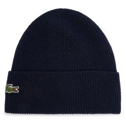 Zestaw Szalik i Czapka Lacoste. Niebieskie czapki zimowe damskie Lacoste. Za 529.99 zł.