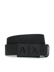 Armani Exchange Pasek 951019 CC507 00020 Czarny. Czarne paski męskie Armani Exchange, bez wzorów, ze skóry. Za 325.99 zł.