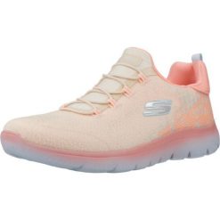 Buty SKECHERS SUMMITS MORNING GLOW Pomarańczowy. Brązowe obuwie trekkingowe damskie Skechers. Za 291.99 zł.