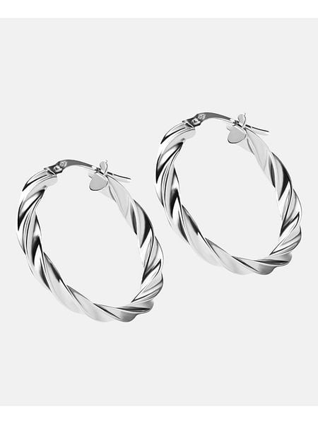 Revoni Złote kolczyki-kreole rozmiar: onesize. Szare kolczyki damskie Revoni, złote. Za 1,731.99 zł.