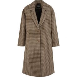 Oversize płaszcz w kratę damski Urban Classics. Brązowe płaszcze damskie Urban Classics, m, bez wzorów, z materiału. Za 346.50 zł.