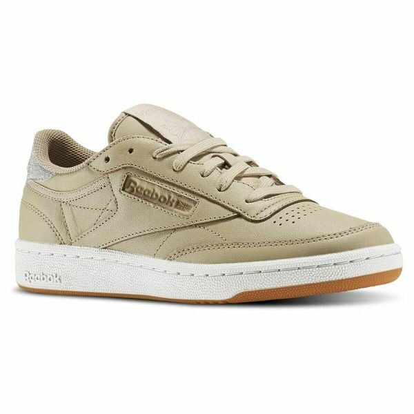 Obuwie Sportowe Damskie Reebok Classic Club C Diamond Beżowy. Brązowe buty sportowe na co dzień damskie Reebok, bez wzorów, z materiału, trekkingowe, reebok classic. Za 408.00 zł.