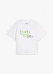 Szeroki T-shirt z czystej bawełny organicznej. Zielone t-shirty damskie bonprix, bez wzorów, z bawełny, bez kołnierzyka. Za 34.99 zł.