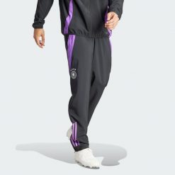 Spodnie Germany Tiro 24 Competition Presentation. Czarne spodnie sportowe męskie Adidas, z materiału. Za 214.30 zł.
