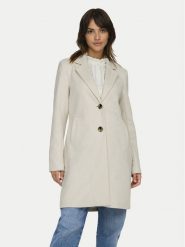 ONLY Płaszcz przejściowy Diane 15336518 Beżowy Regular Fit. Brązowe płaszcze damskie Only, m, bez wzorów, ze skóry. Za 139.99 zł.