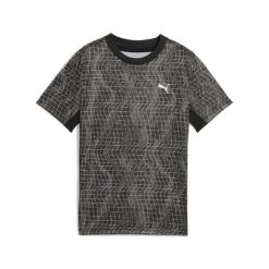 Młodzieżowa koszulka Essentials TRAIN ALL DAY z mieszanki poliestru PUMA Black. Czarna bluzki damskie Puma, m, bez wzorów, młodzieżowe, bez kołnierzyka, bez ramiączek. Za 89.00 zł.