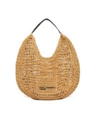 Karl Lagerfeld Jeans Torebka B2W50050 Beżowy. Brązowe torebki klasyczne damskie Karl Lagerfeld Jeans, bez wzorów, z jeansu, bez dodatków. Za 429.99 zł.