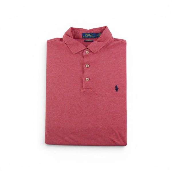 Second life - Koszulka polo męska Slim Fit Polo Ralph Lauren - Stan dobry. Czerwone koszulki polo męskie Ralph Lauren, l, bez wzorów, bez ramiączek. Za 106.46 zł.