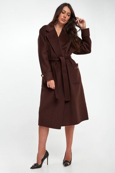 Płaszcz damski wełniany ELISABETTA FRANCHI. Płaszcze damskie Elisabetta Franchi, bez wzorów, z wełny. Za 3,559.00 zł.