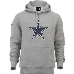 Bluza z kapturem Dallas Cowboys NFL. Szare bluzy z kapturem męskie New Era, l, z bawełny. Za 289.80 zł.