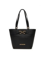 LOVE MOSCHINO Torebka JC4347PP0IK1100A Czarny. Czarne torebki klasyczne damskie Love Moschino, bez wzorów, ze skóry, bez dodatków. Za 969.99 zł.