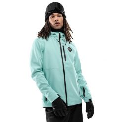 Męska kurtka snowboardowa Sporty zimowe Siroko W2 Senja. Niebieskie kurtki męskie SIROKO, l, bez wzorów, z softshellu, bez kaptura, narciarskie. Za 844.00 zł.