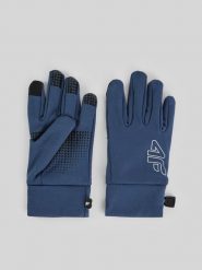 4F Rękawiczki dzianinowe Touch Screen dziecięce - denim L/XL. Rękawiczki dziecięce 4f, z denimu, bez ramiączek. Za 59.99 zł.