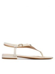 LAUREN RALPH LAUREN Sandały 802982881004 Biały. Białe sandały damskie Lauren Ralph Lauren, bez wzorów, ze skóry, bez obcasa, na płaskiej podeszwie. Za 629.99 zł.