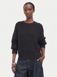 G-STAR Sweter D30075-E813 Czarny Regular Fit. Czarne swetry klasyczne damskie G-Star, xl, z bawełny, bez kołnierzyka. Za 389.99 zł.
