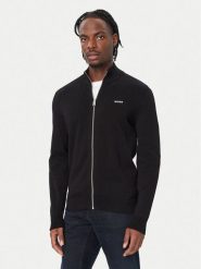 HUGO Kardigan San Jacomo-C 50553606 Czarny Regular Fit. Czarne kardigany męskie Hugo, m, bez wzorów, z bawełny, bez kołnierzyka. Za 629.99 zł.