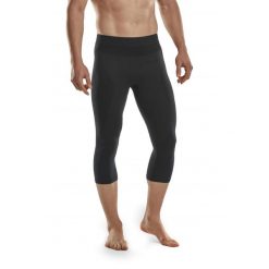 Męskie legginsy zimowe 3/4 na narty oddychające szybkoschnące z wełną Merino CEP. Czarne bielizna termoaktywna męska CEP, m, bez wzorów, z elastanu. Za 299.00 zł.