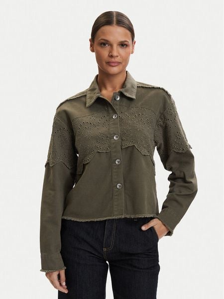 ONLY Kurtka przejściowa Elena 15232378 Zielony Regular Fit. Zielone kurtki damskie Only, s, bez wzorów, z bawełny, bez kaptura. Za 279.99 zł.