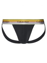 Calvin Klein Underwear Slipy Jock Strap LV00NB4588 Czarny. Czarne slipki męskie Calvin Klein Underwear, bez wzorów, z bawełny. Za 109.99 zł.