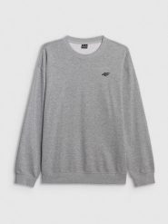 4F Bluza dresowa nierozpinana bez kaptura męska - szara S. Szare bluzy bez kaptura męskie 4f, m, z dresówki. Za 99.99 zł.