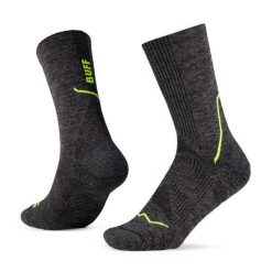 Skarpety BUFF Dryflx Crew. Czarne skarpetki damskie Buff, bez wzorów. Za 88.99 zł.