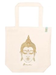 Moses. Torba "Omm for you" w kolorze kremowym na zakupy - 37 x 38 x 13 cm rozmiar: onesize. Brązowe shopper bag damskie moses., bez wzorów, z bawełny, na ramię, z nadrukiem, bez dodatków. Za 52.99 zł.