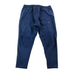 Second life - Spodnie dresowe męskie Tech Fleece granatowe - Stan dobry. Niebieskie spodnie sportowe męskie Nike, z dresówki. Za 164.76 zł.
