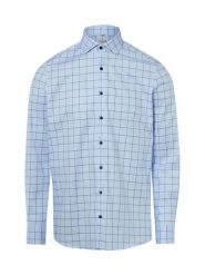 Olymp Level Five Koszula Mężczyźni Slim Fit Bawełna niebieski, 41. Niebieskie koszule męskie Olymp Level Five, m, bez wzorów, z bawełny, bez kołnierzyka, bez ramiączek. Za 329.95 zł.