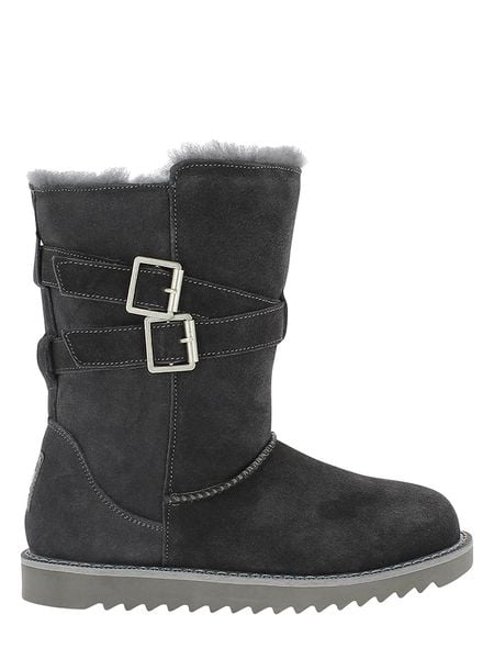 NICEBAY Skórzane kozaki zimowe "Mells Waterproof" w kolorze szarym rozmiar: 39. Szare kozaki damskie Nicebay, z materiału, bez obcasa. Za 284.15 zł.