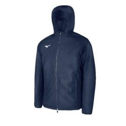 Kurtka Mizuno Team Mizuno club. Niebieskie kurtki męskie Mizuno, bez wzorów, bez kaptura. W wyprzedaży za 201.35 zł.