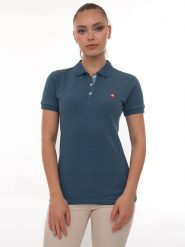 SIR RAYMOND TAILOR Koszulka polo "Angie" w kolorze morskim rozmiar: XL. Niebieskie bluzki damskie Sir Raymond Tailor, xl, bez wzorów, z bawełny, bez kołnierzyka, bez ramiączek. Za 122.67 zł.