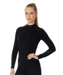 Koszulka damska Extreme Thermo LS15280. Czarne t-shirty damskie Brubeck, s, bez wzorów, z dzianiny, bez kołnierzyka. Za 219.99 zł.
