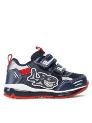 Geox Sneakersy B Todo Boy B2584A014CEC0735 Granatowy. Niebieskie buty sportowe chłopięce Geox, ze skóry, bez zapięcia. Za 209.99 zł.