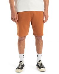Spodenki z elastyczną talią dla Mężczyzn SALT WATER Brązowy. Brązowe szorty męskie Quiksilver, z bawełny, bez kołnierzyka. Za 154.55 zł.