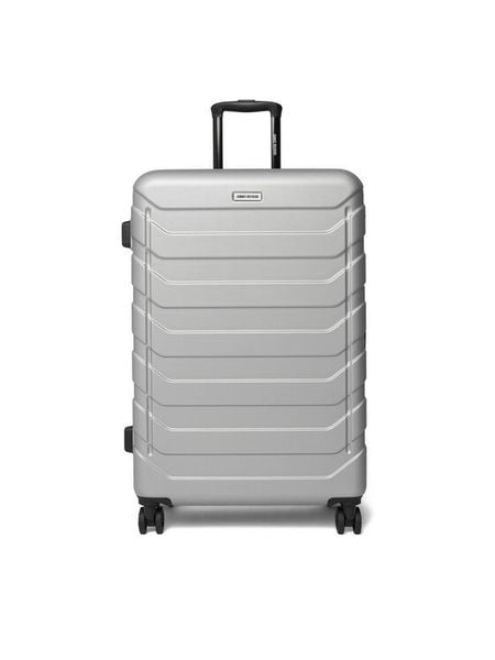 GINO ROSSI Walizka duża CEO-GIN-L-003-05-SILVER Srebrny. Szare walizki Gino Rossi, bez wzorów, z tworzywa sztucznego, duże. Za 299.99 zł.
